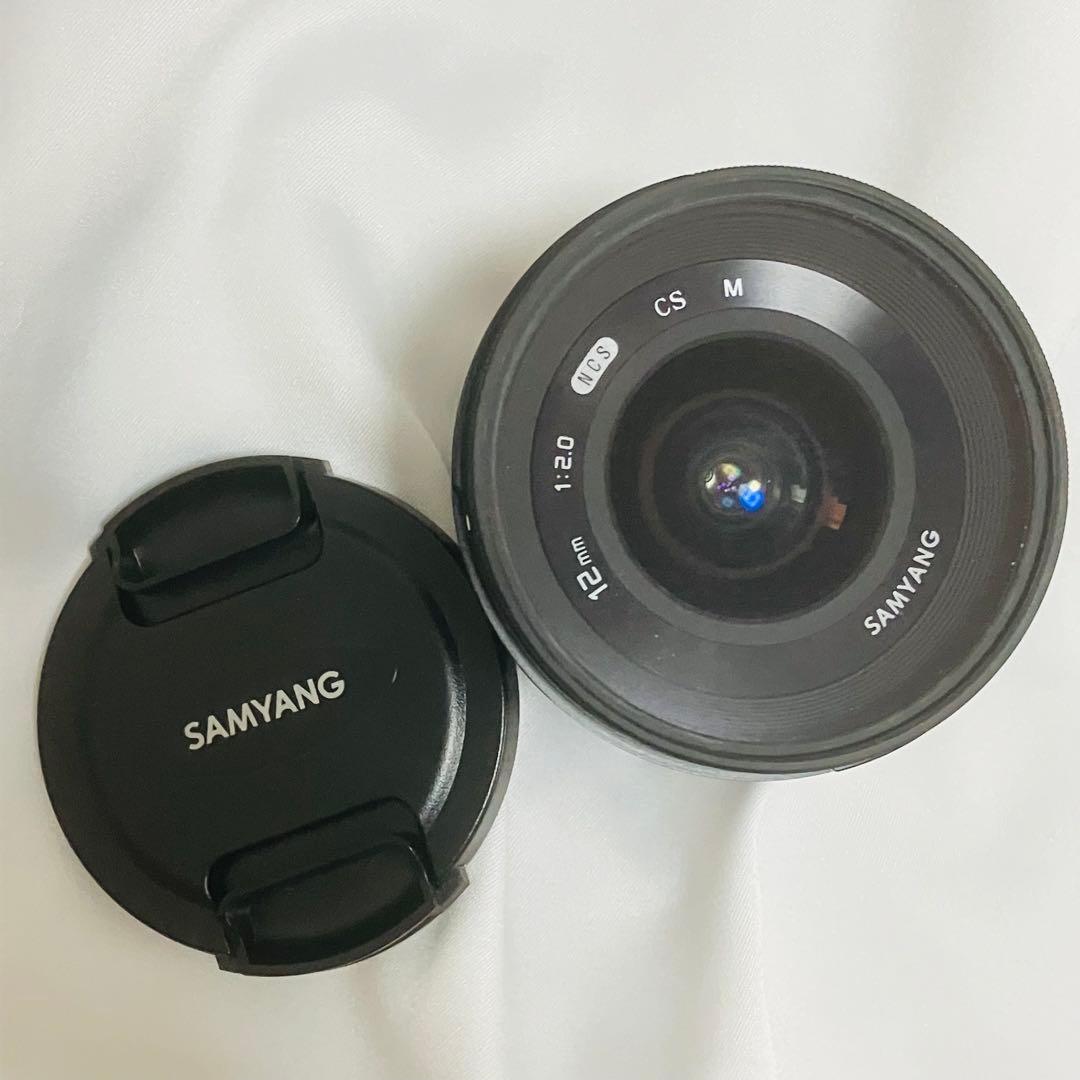 SAMYANG F2.0 12mm NCS CS canon Mマウント