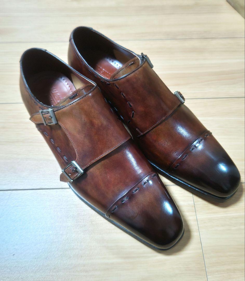 1/24まで値下げ【未使用】マグナーニ　ダブルモンク　43(26.5〜27cm)