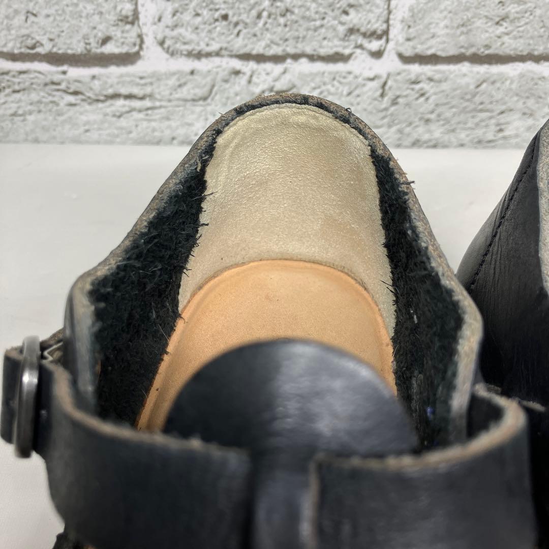 【美品】オーガニックハンドルーム 25.0cm レザー Tストラップシューズ