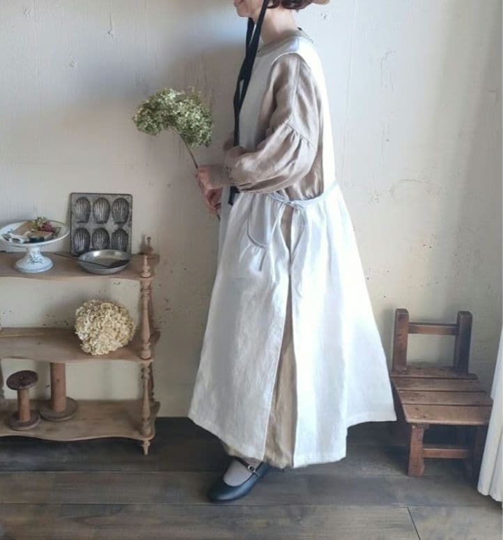 meguri-megutte M刺繍.ᐟ‪限定エプロンワンピース.ᐟ‪