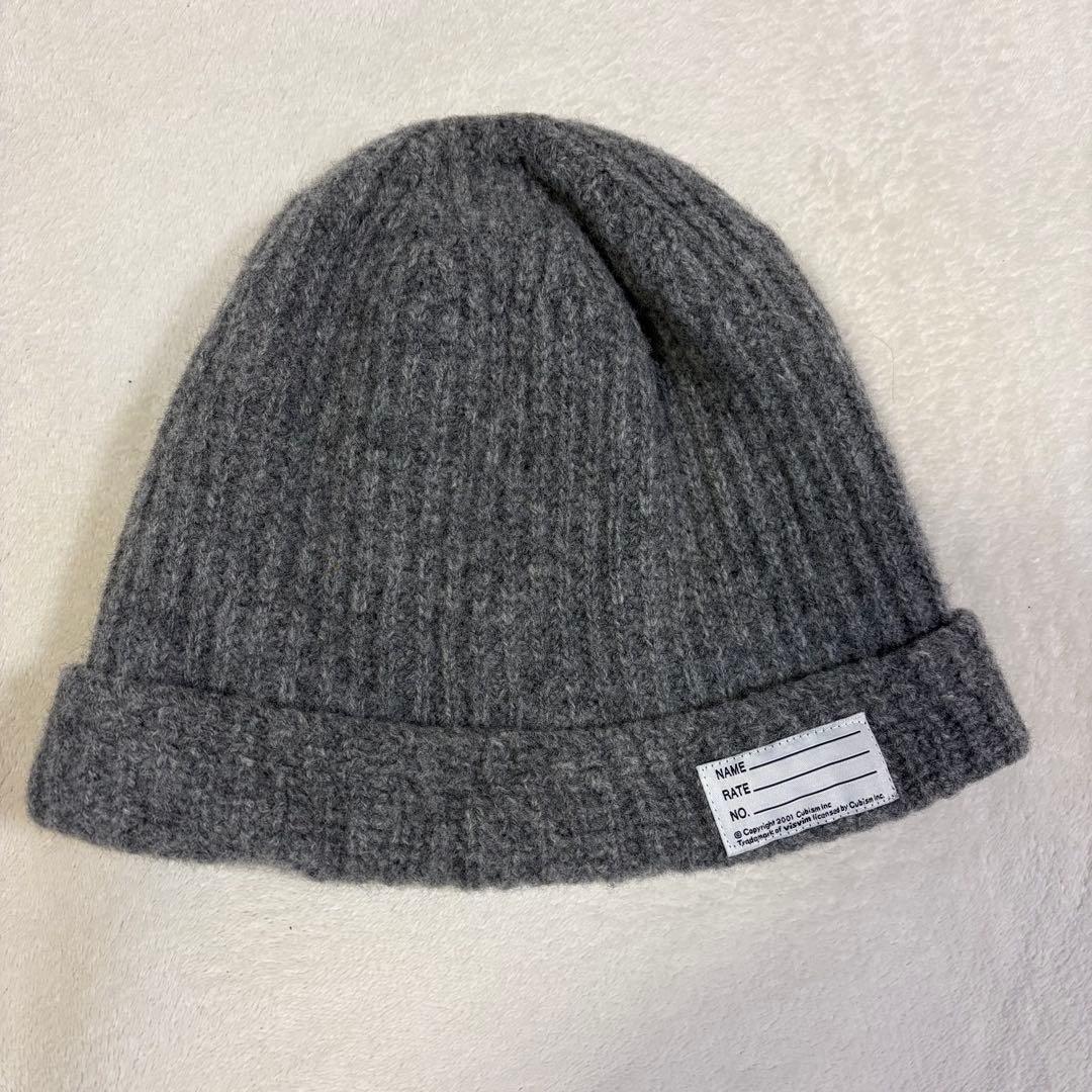 Visvim ヴィズヴィム ニットキャップ グレー ウール100%