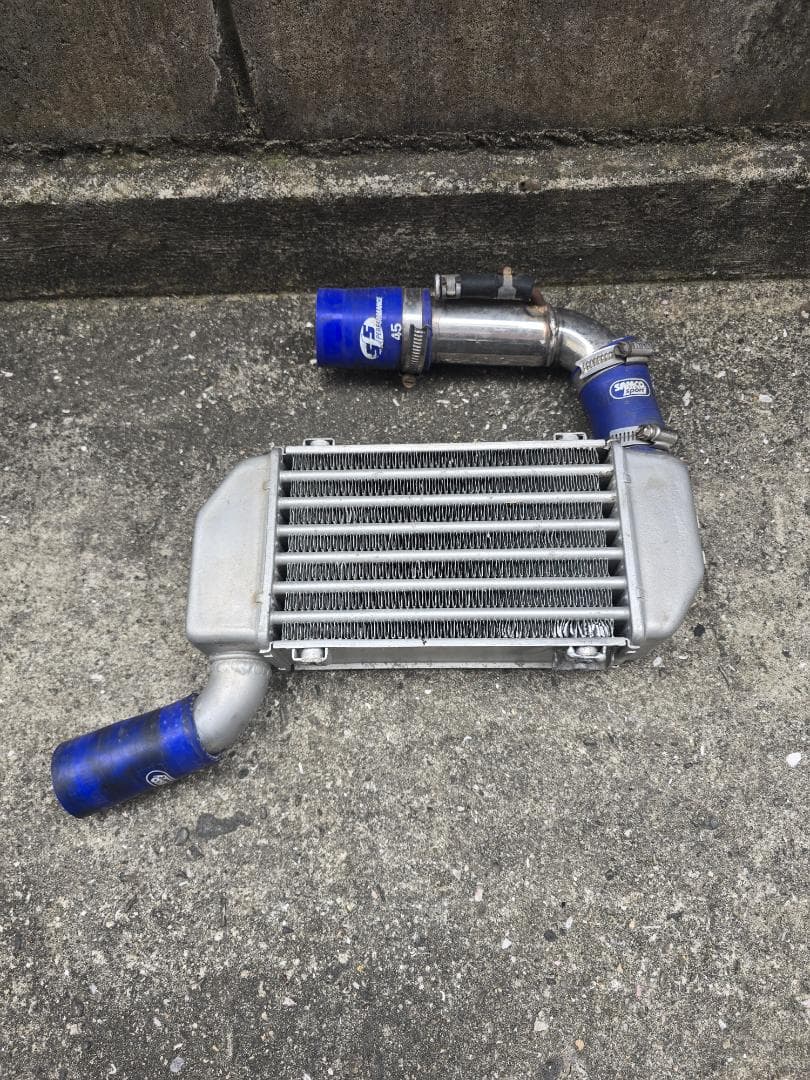 CT21S ワゴンR用アルミ インタークーラー シリコンホース付き