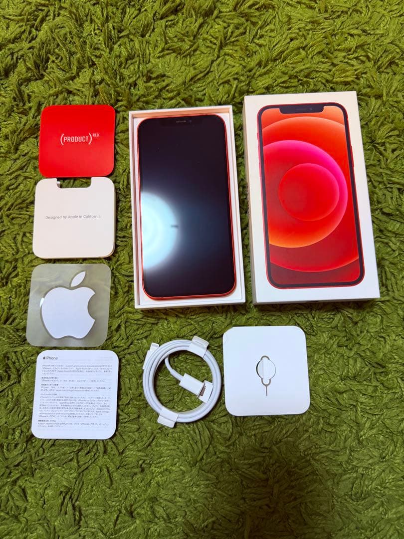 美品 Apple iPhone 12 RED 128GB