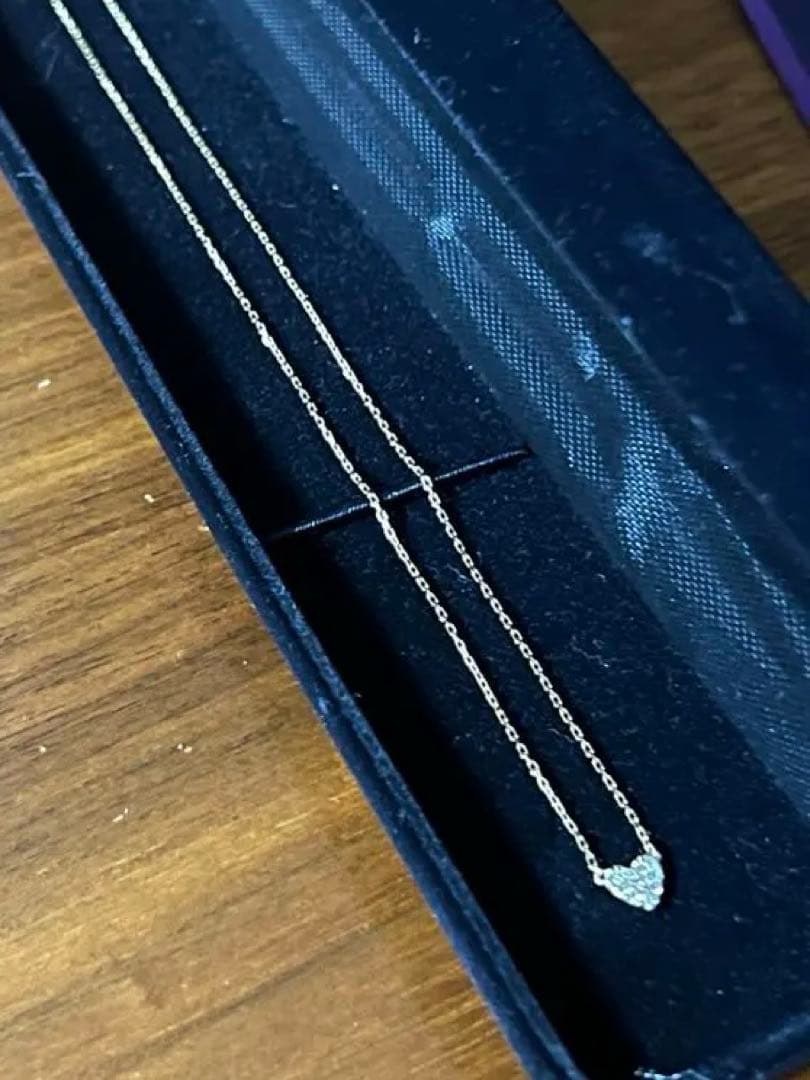 AHKAH ハート型ペンダント ゴールドネックレス