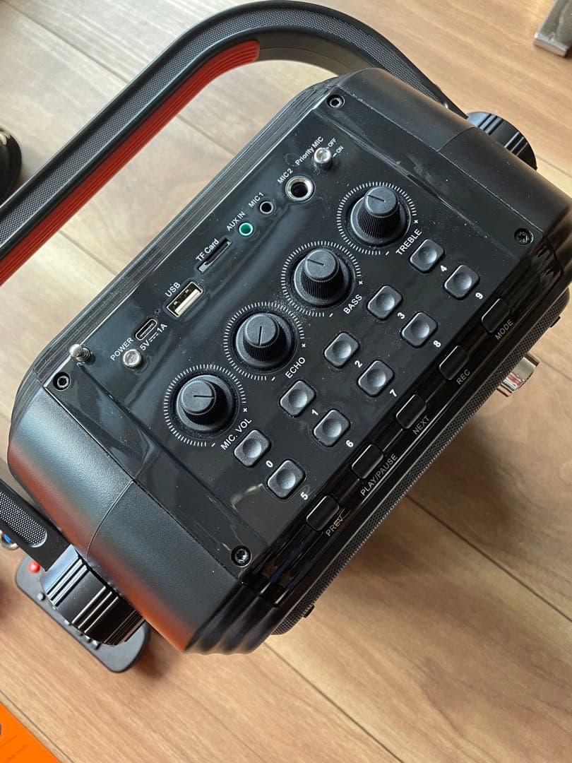 JYX-66BT ポータブルスピーカー ワイヤレスマイク2本付き