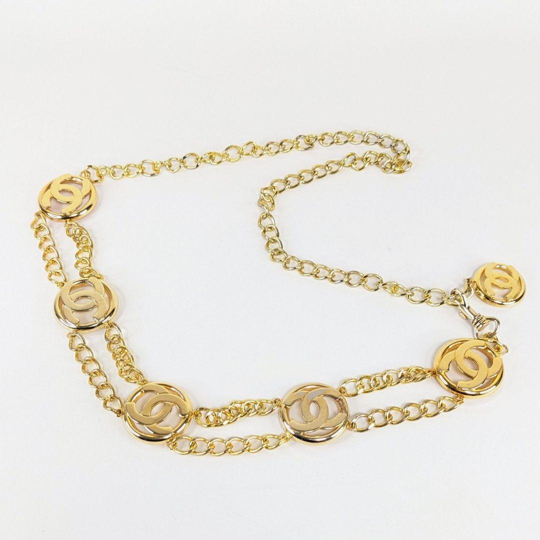 CHANEL シャネル チェーンベルト ココ マーク ゴールド ヴィンテージ