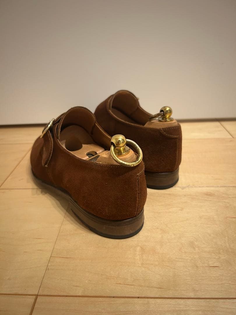 ポールセンスコーン クロケット製　スエード シングルモンク 6