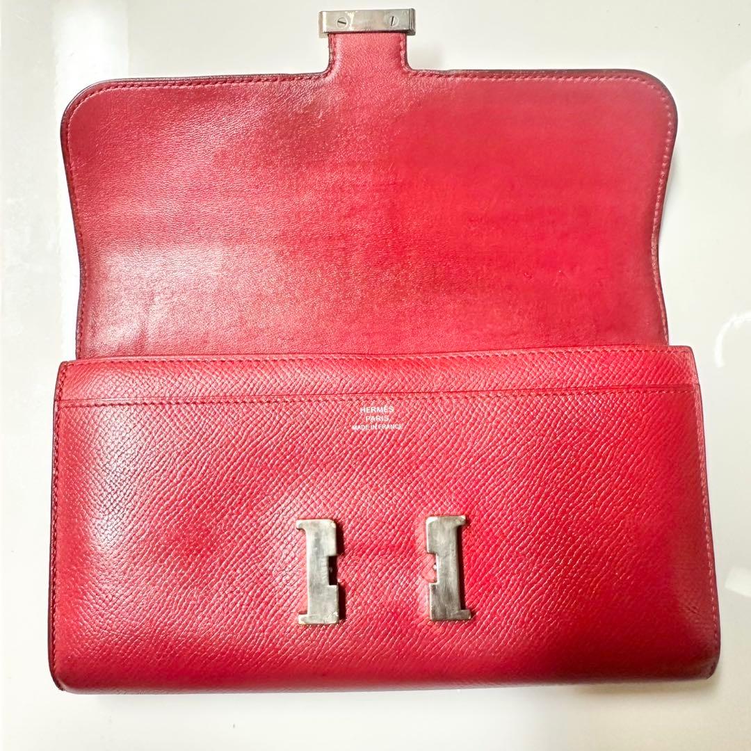YAMA エルメス コンスタンスロング 長財布 エプソン ◻︎P刻印 赤