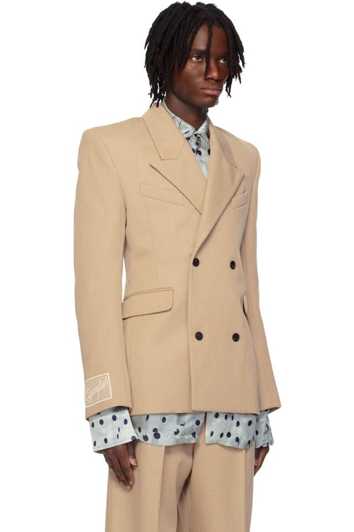 EGONLAB 25SS ベージュフィットダブルジャケット