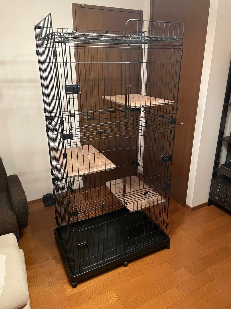 猫ケージ ルーフキャットケージ ワイド 4段 RFC-904 アイリスオーヤマ