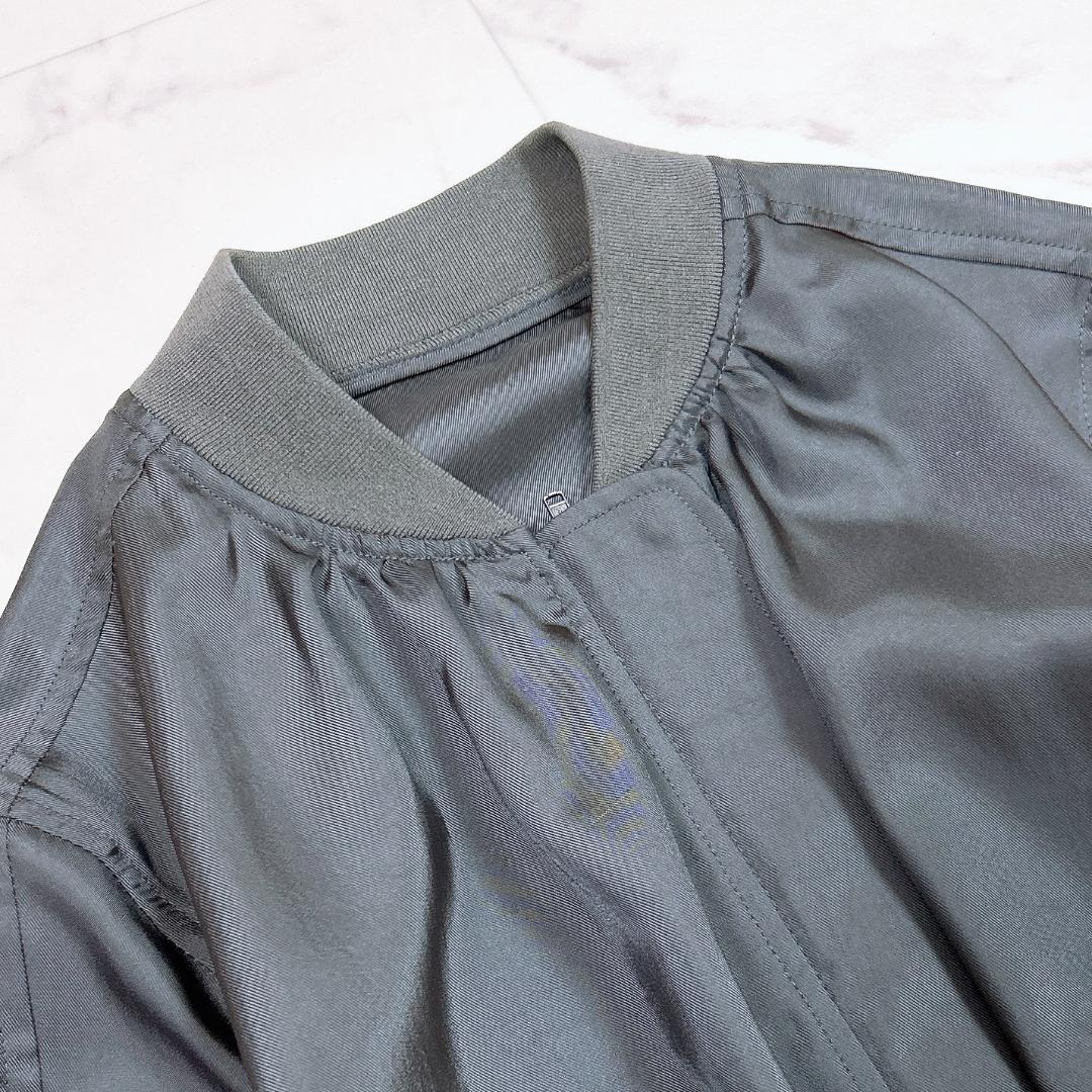 〇 DRESSLAVE MA-1 プリーツワンピース ロング ジップアップ 38