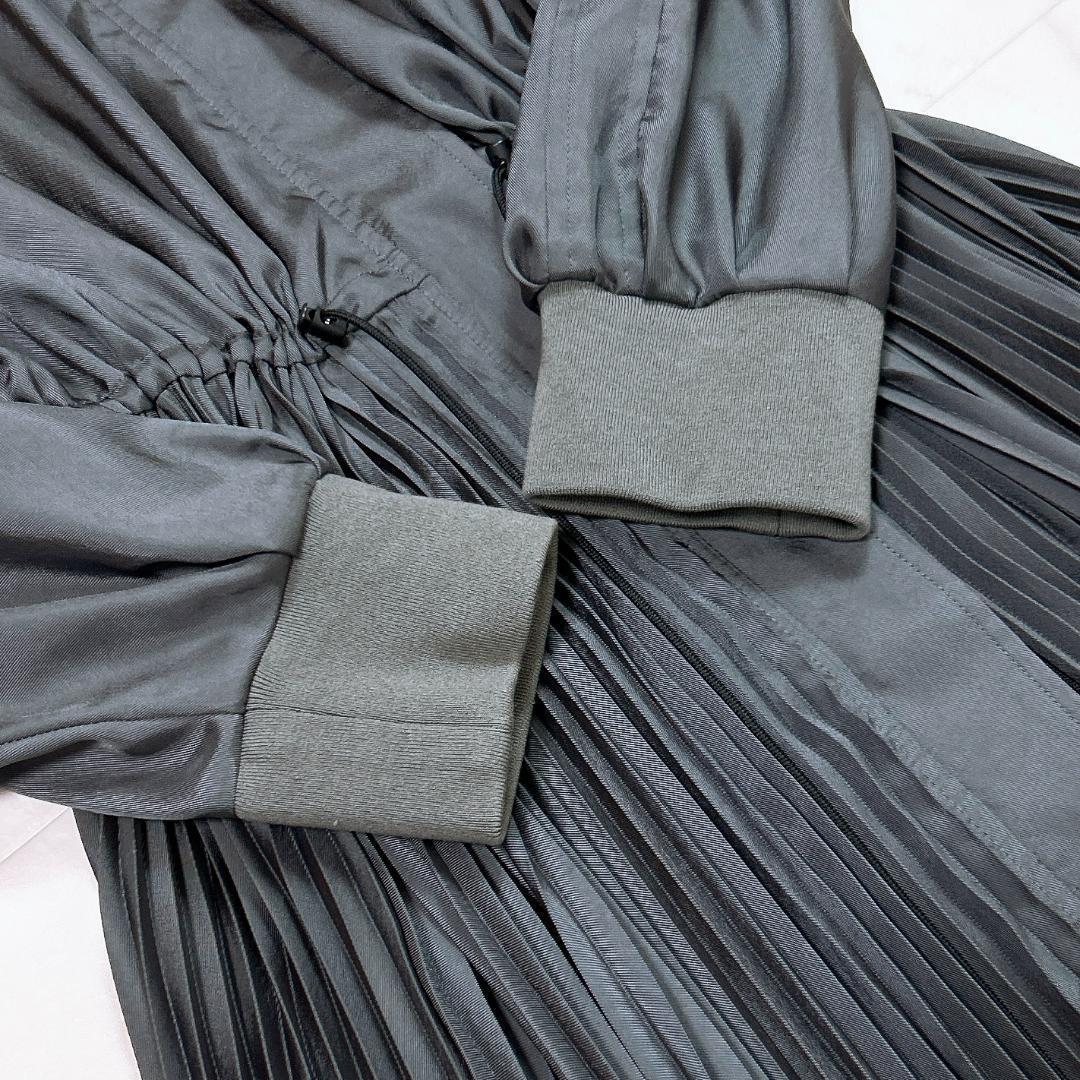 〇 DRESSLAVE MA-1 プリーツワンピース ロング ジップアップ 38