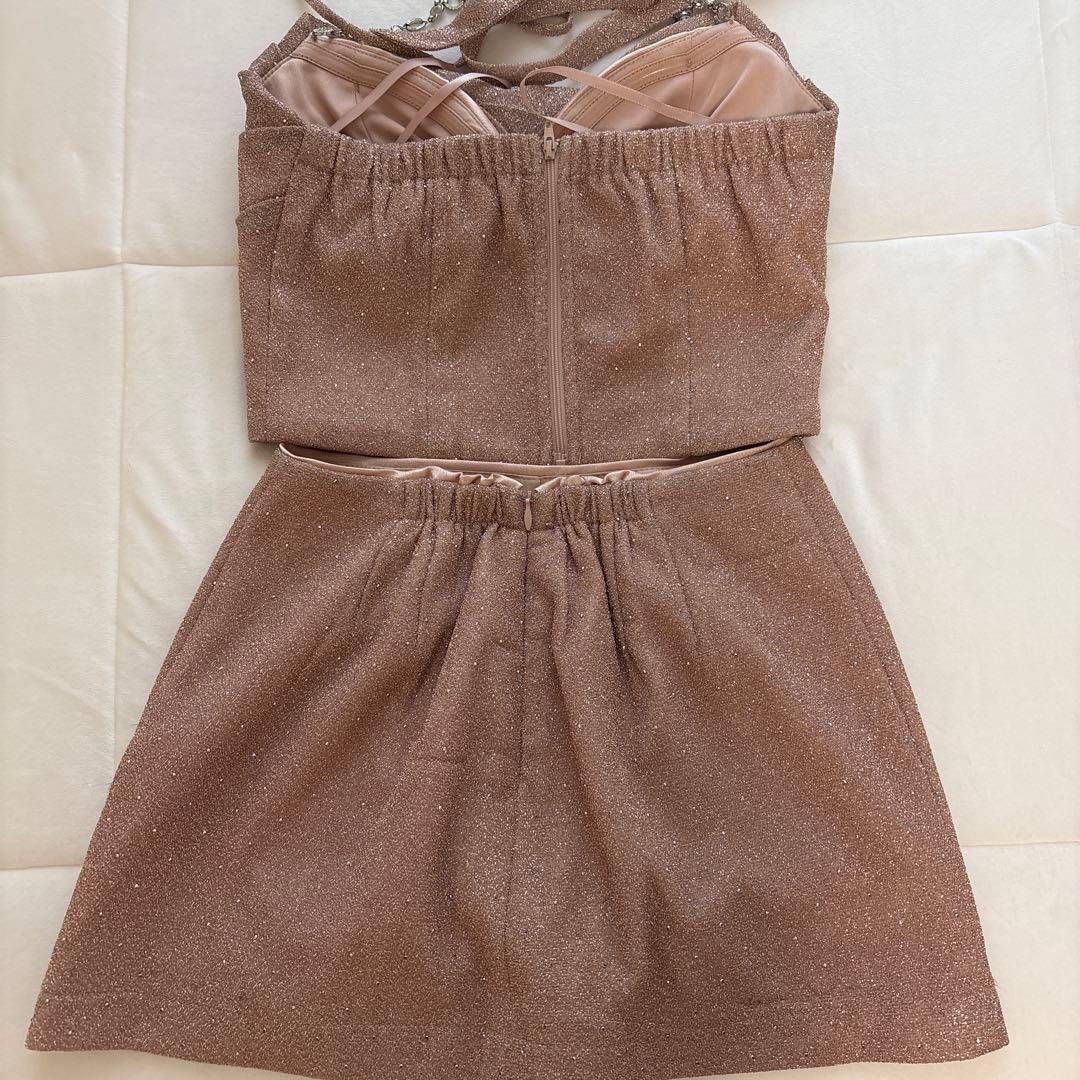 ROBE de FLEURS ピンク タイトドレス Sサイズ　fm3772