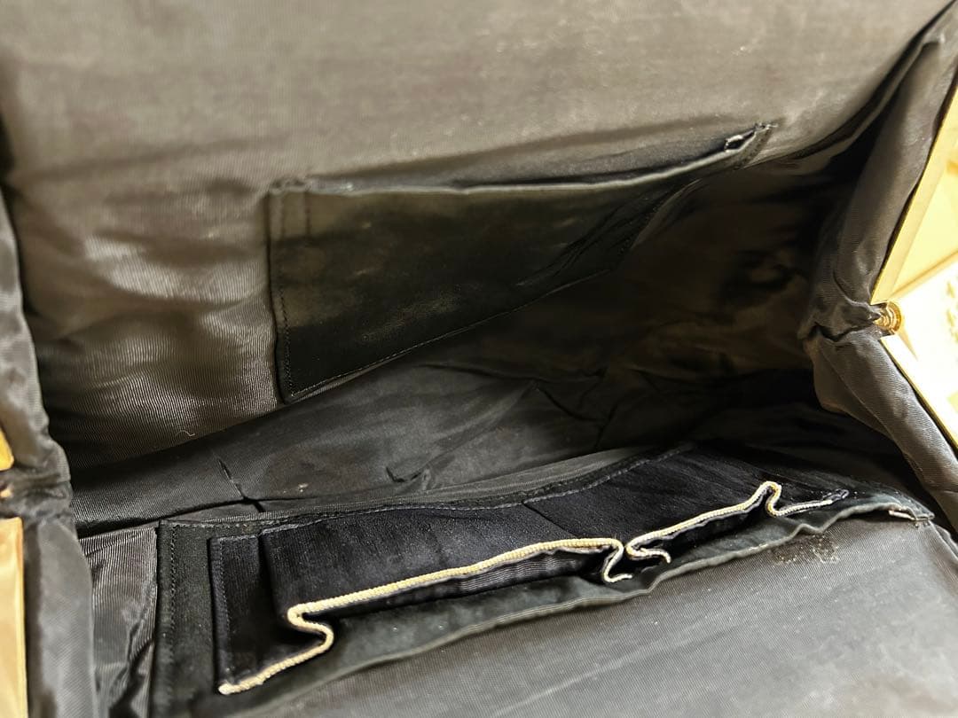 豪華 総ビーズ バッグ アンティーク　がま口