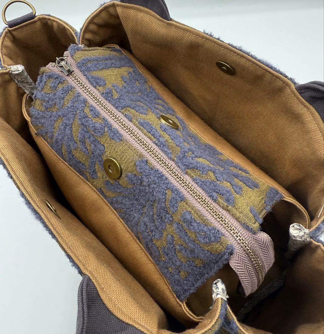 ミナペルホネン metsa ハンドメイドバッグ 1027Ⓓ