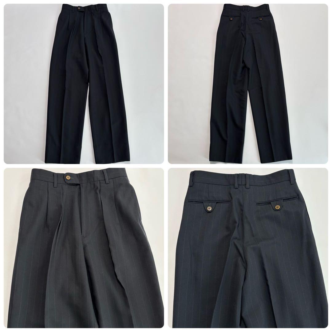 エンポリオアルマーニ ダブルレスト Lサイズ スーツ セットアップ 太ストライプ