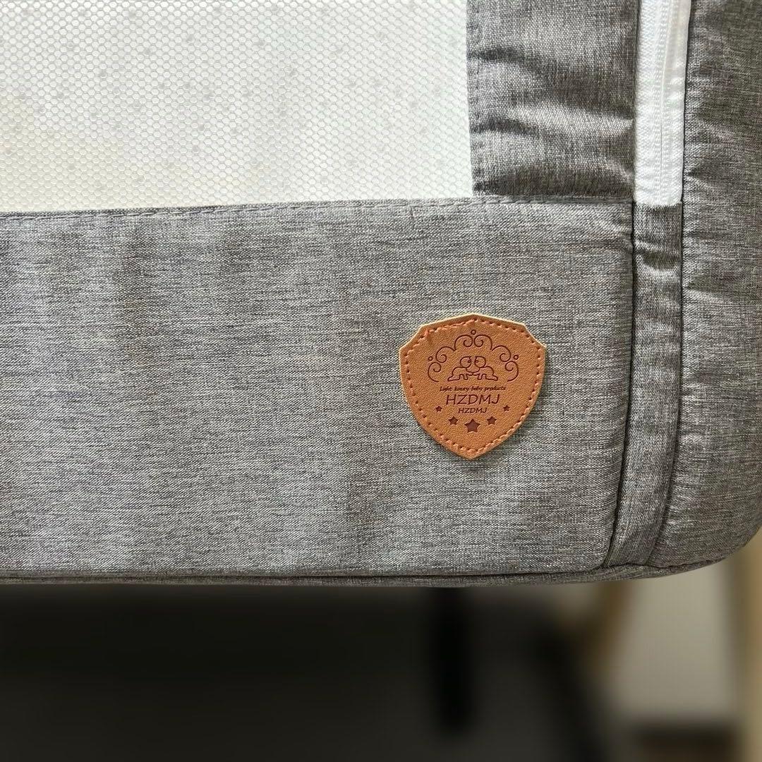 HZDMJ コンパクトベビーベッド グレー①