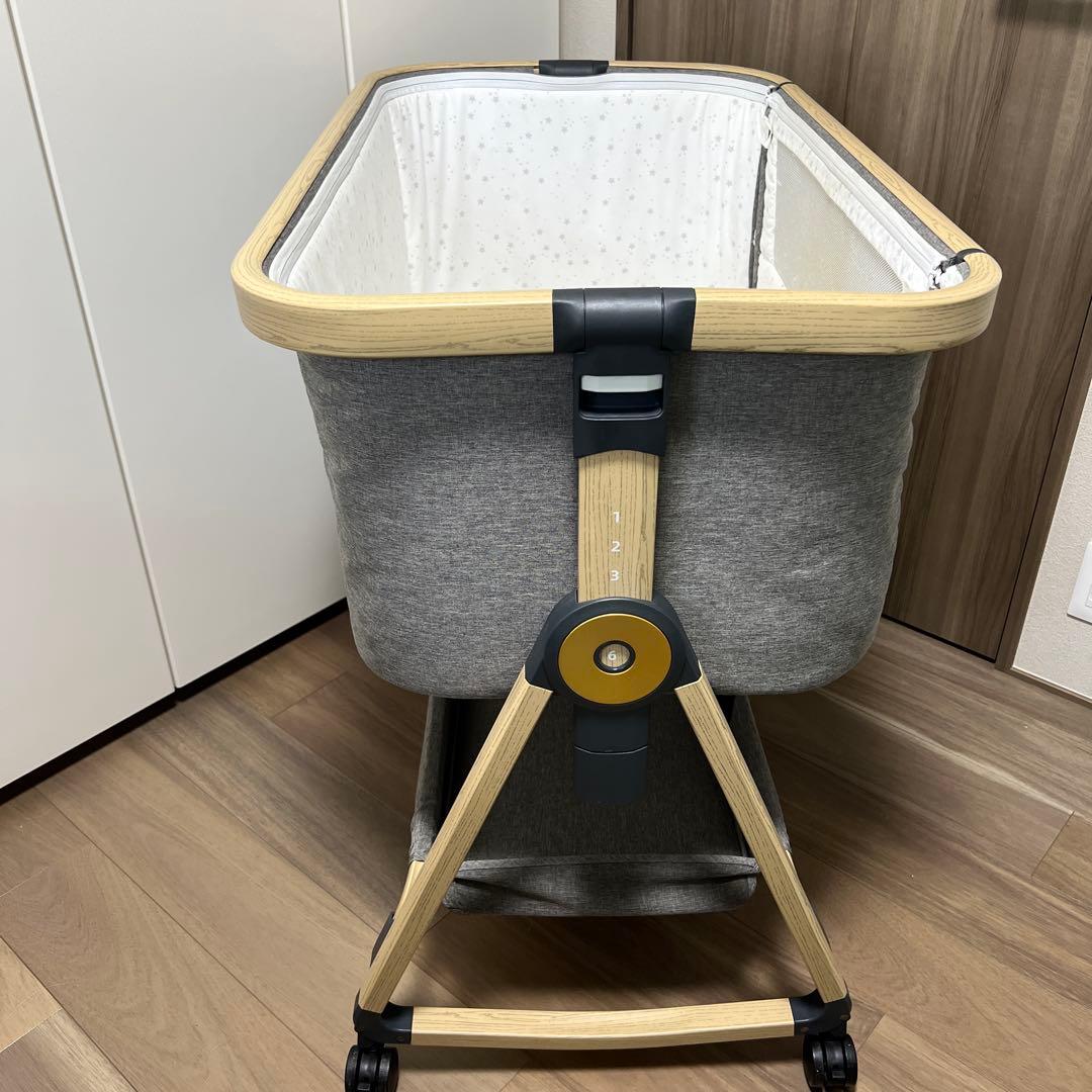 HZDMJ コンパクトベビーベッド グレー①