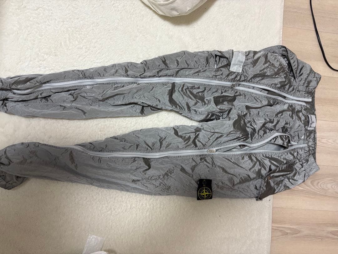 STONE  センタージップナイロンカーゴパンツ