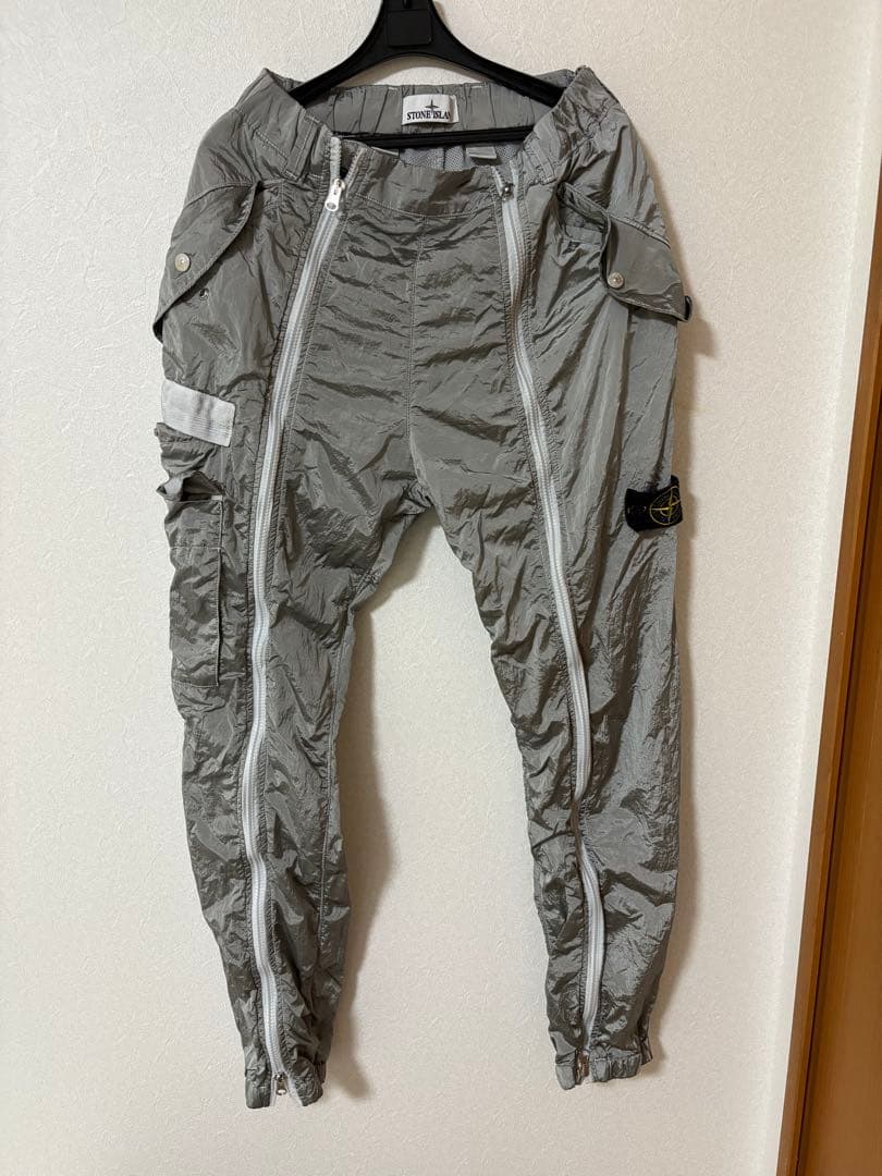 STONE  センタージップナイロンカーゴパンツ