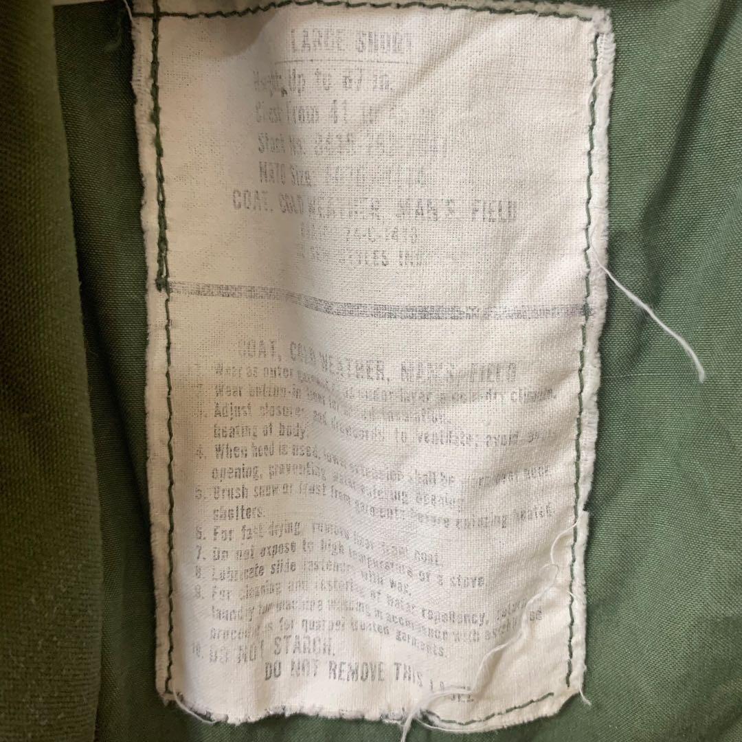 t*y様 【実物】アメリカ軍　ミリタリジャケット　M65 ブラスジッパー　カーキ