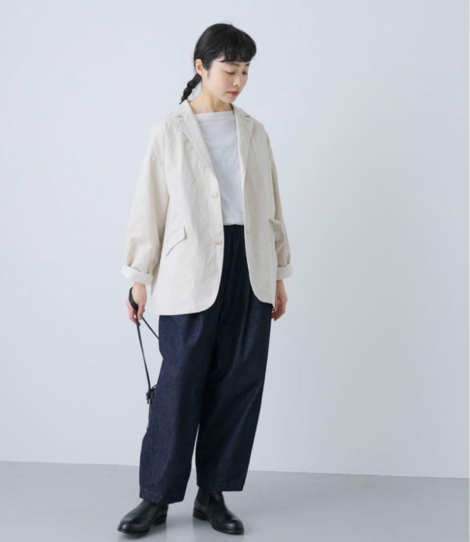 【新品・タグ付き】かぐれ　テーラードジャケット　NATURAL