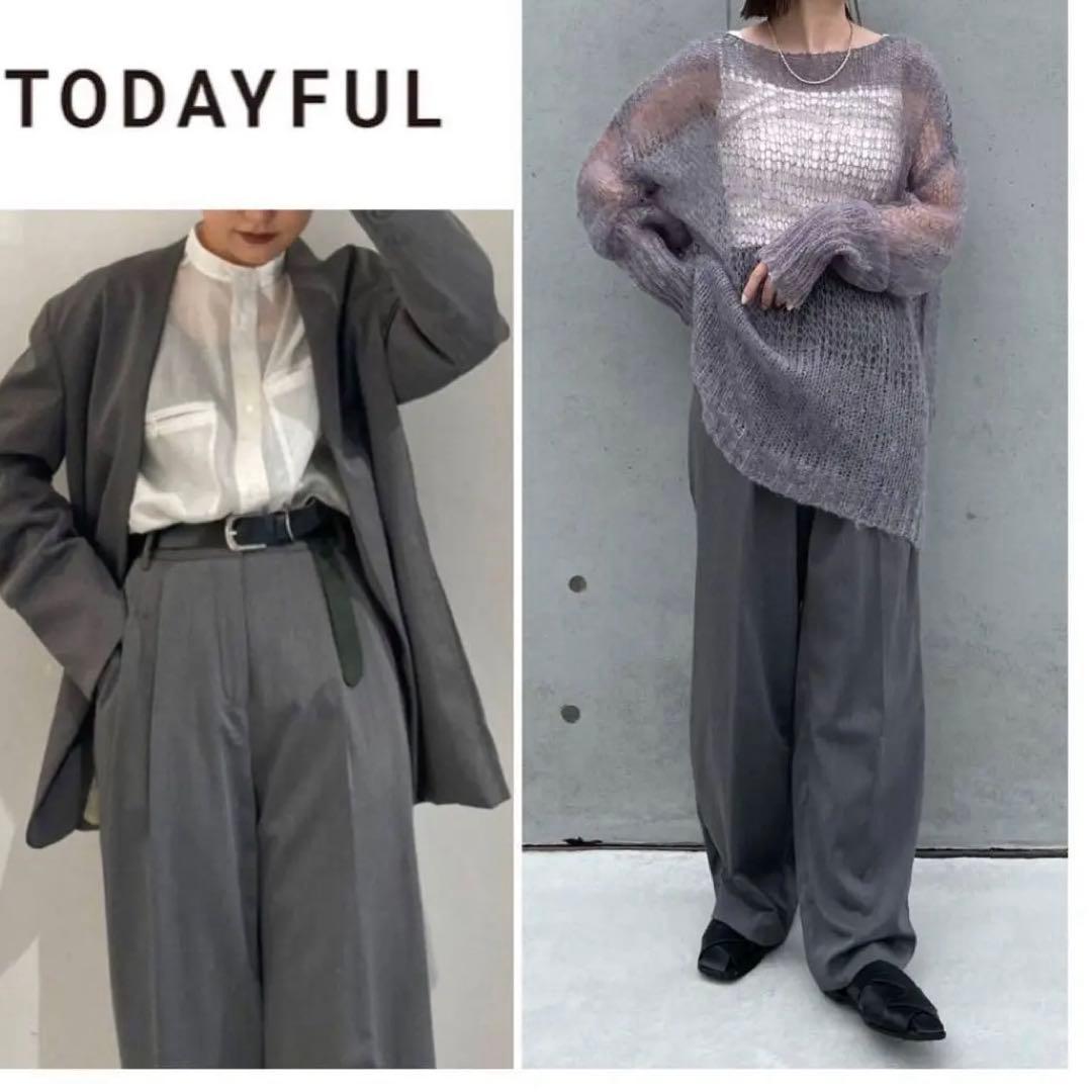 TODAYFUL ヘザーワイド　トラウザース　38