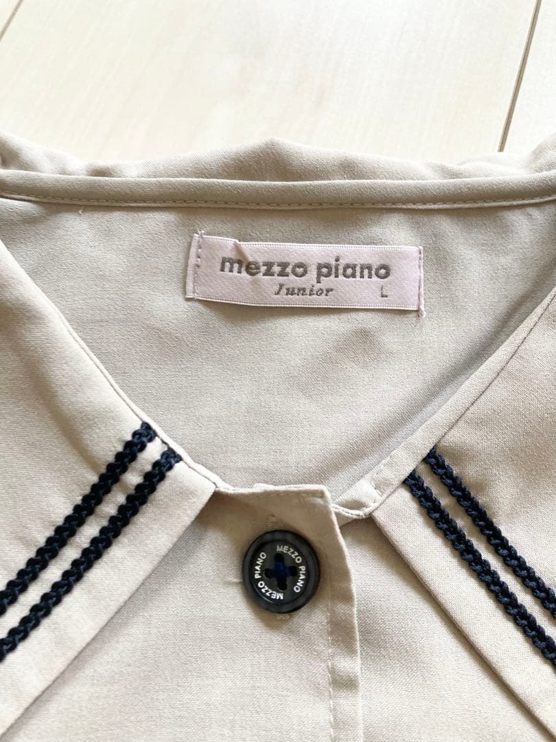 未使用　メゾピアノ　セットアップ　160cm セーラー半袖シャツ ショートパンツ