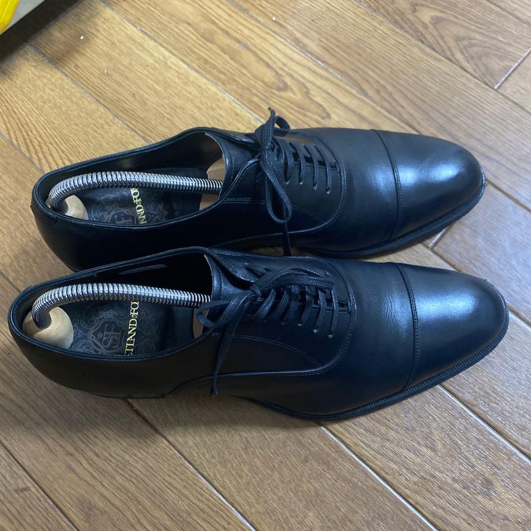 SHETLAND FOX ブラック ドレスシューズ