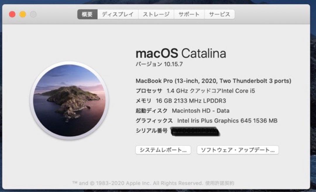 MacBook Pro 13インチ（Intelモデル）