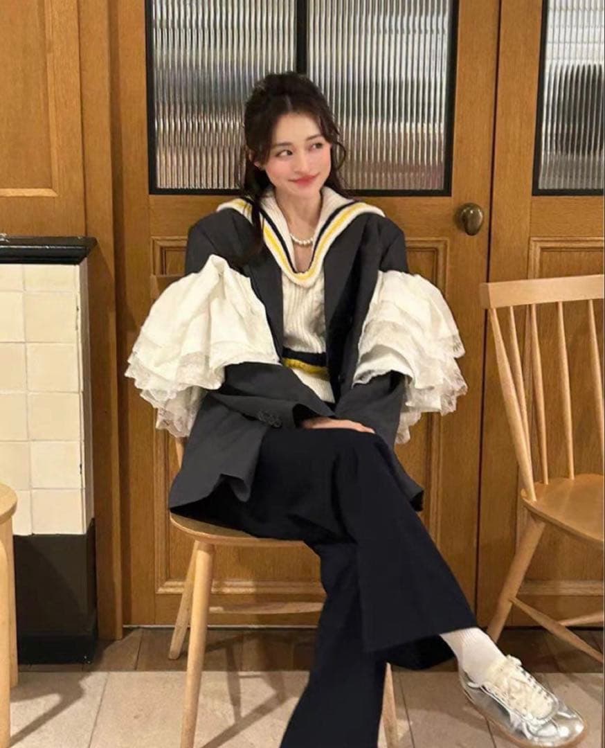 ジャケット・アウター BIBIY EMMA FRILL JACKET