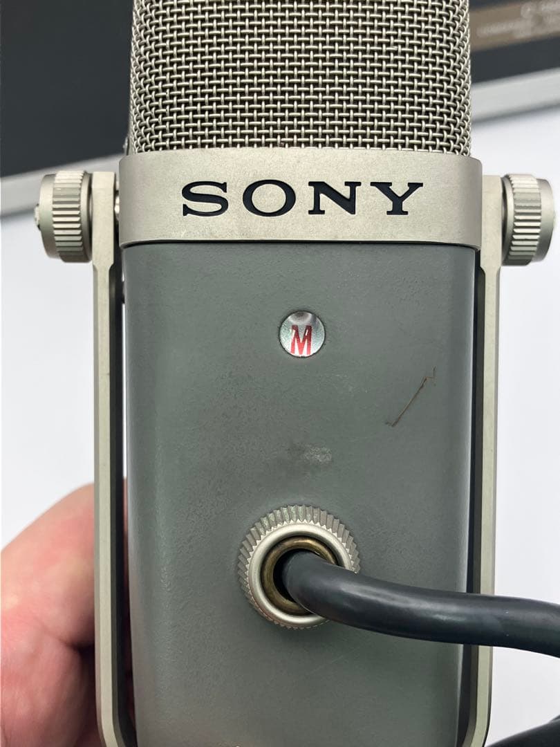SONY C-38B ケース付属　漫才マイク　コンデンサーマイク　Y-①