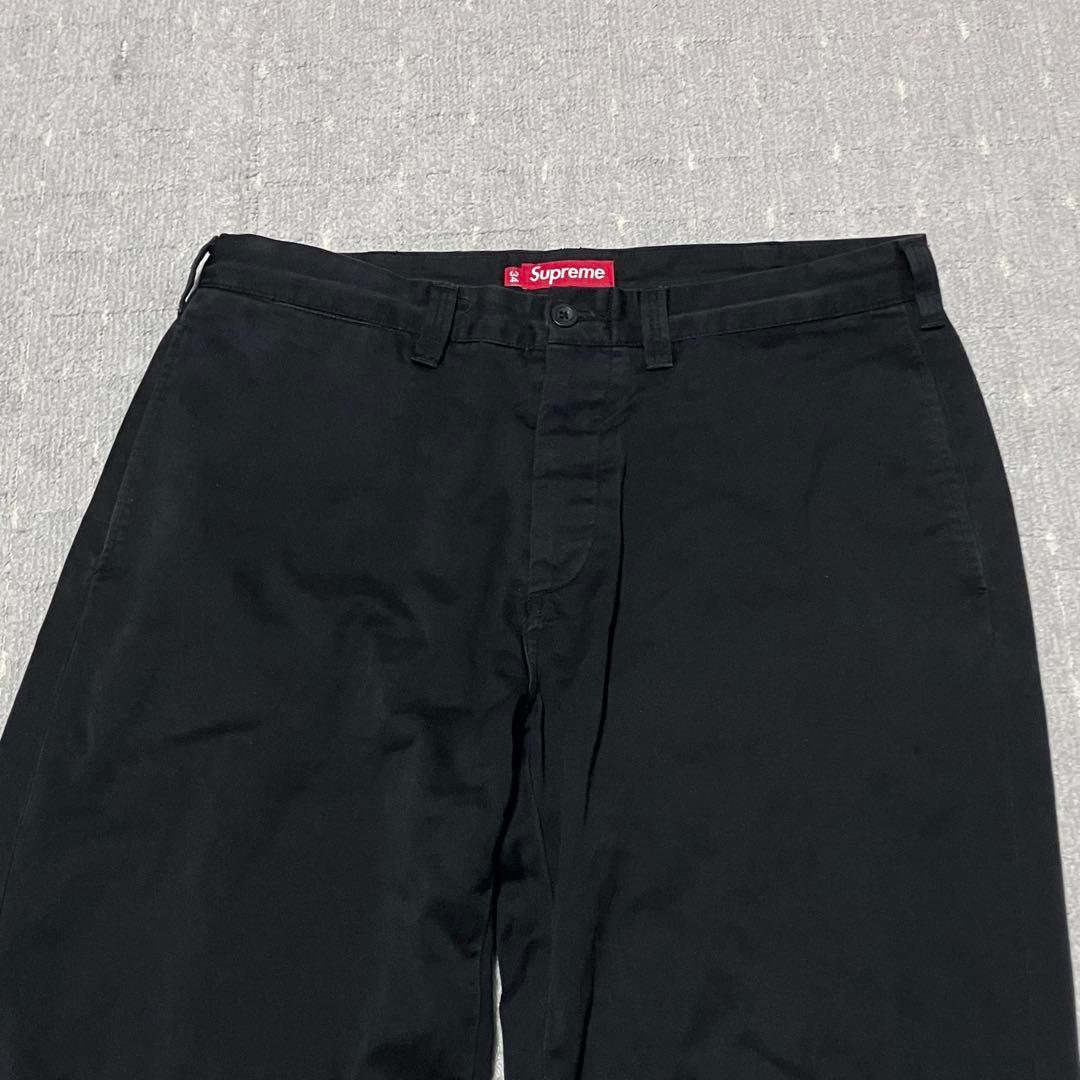 シュプリーム［Chino Pant］チノパン　ブラック　24SS　カーゴ　34