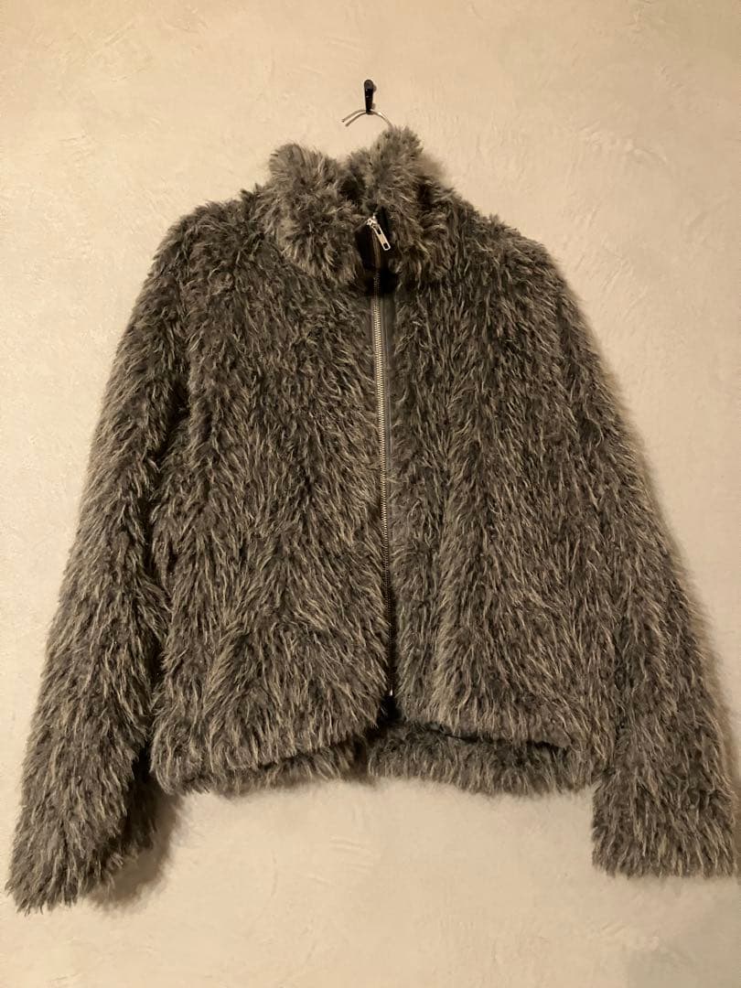 JEANASIS グレー ファーコート FREEサイズ