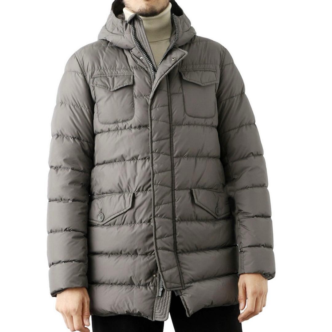 新品タグ付/XXXL HERNO ヘルノ ダウン　ネイビー 54 メンズ