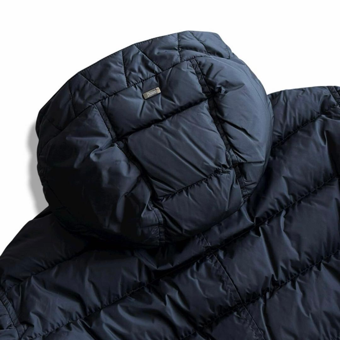 新品タグ付/XXXL HERNO ヘルノ ダウン　ネイビー 54 メンズ
