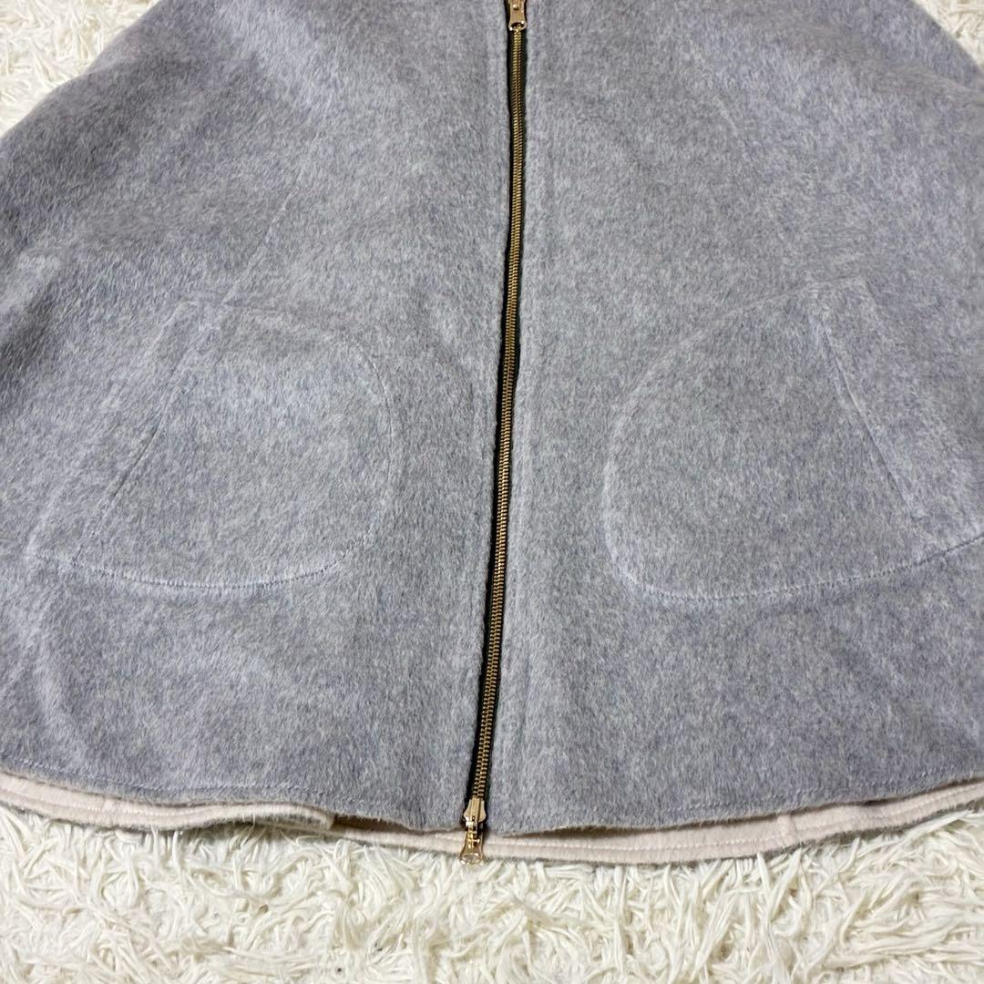 【美品】✨ RISLEY リズレー　ウールリバーシブルポンチョ