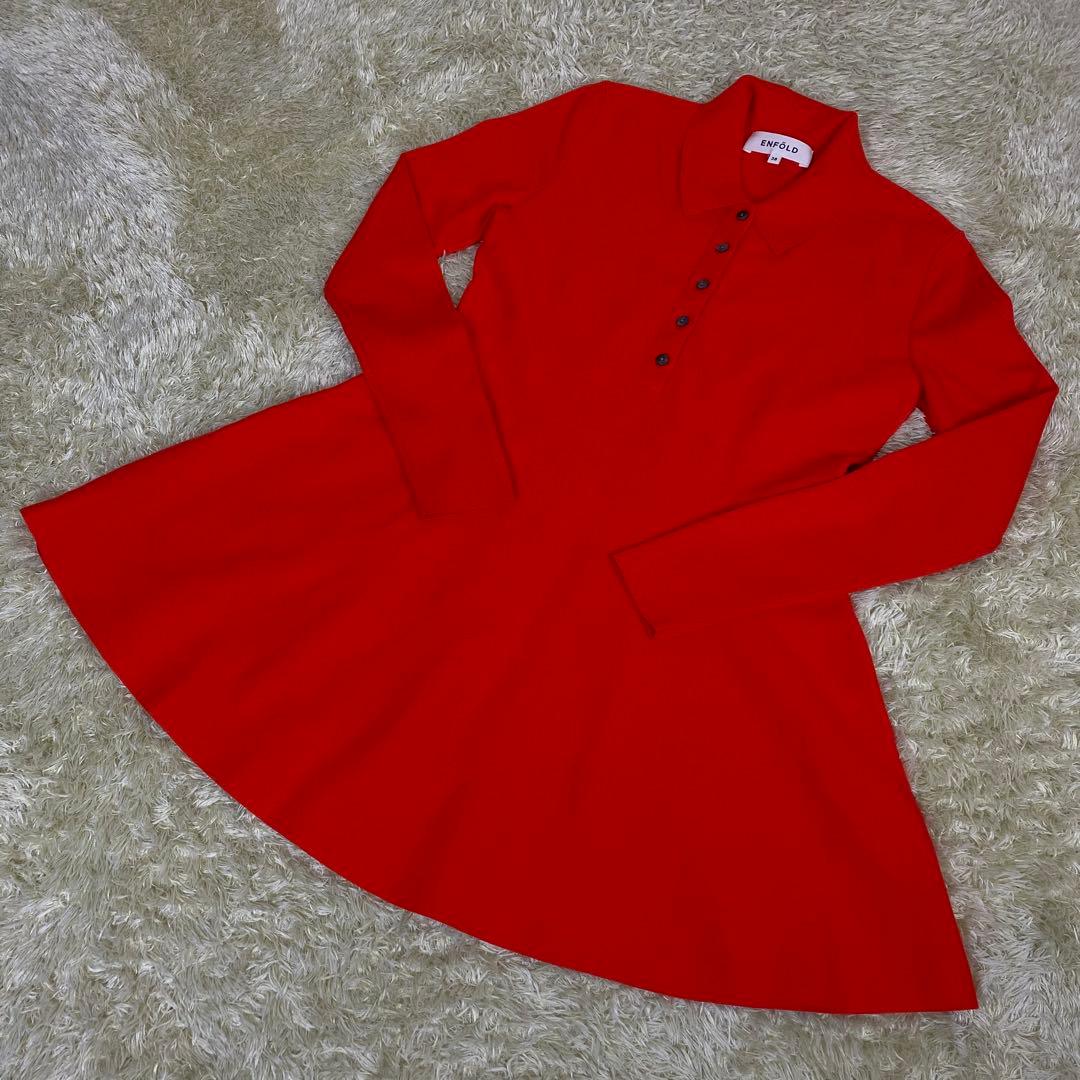 【浜辺美波着用】24SS ENFOLD FIT FLARE POLO