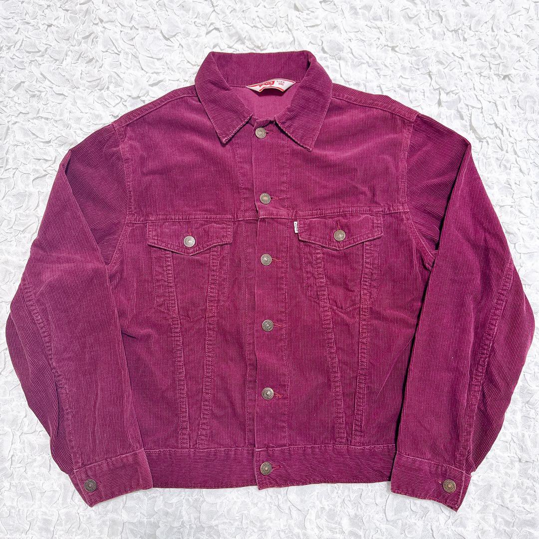 【希少】70s Levi's 70505 USA製　コーデュロイジャケット　赤
