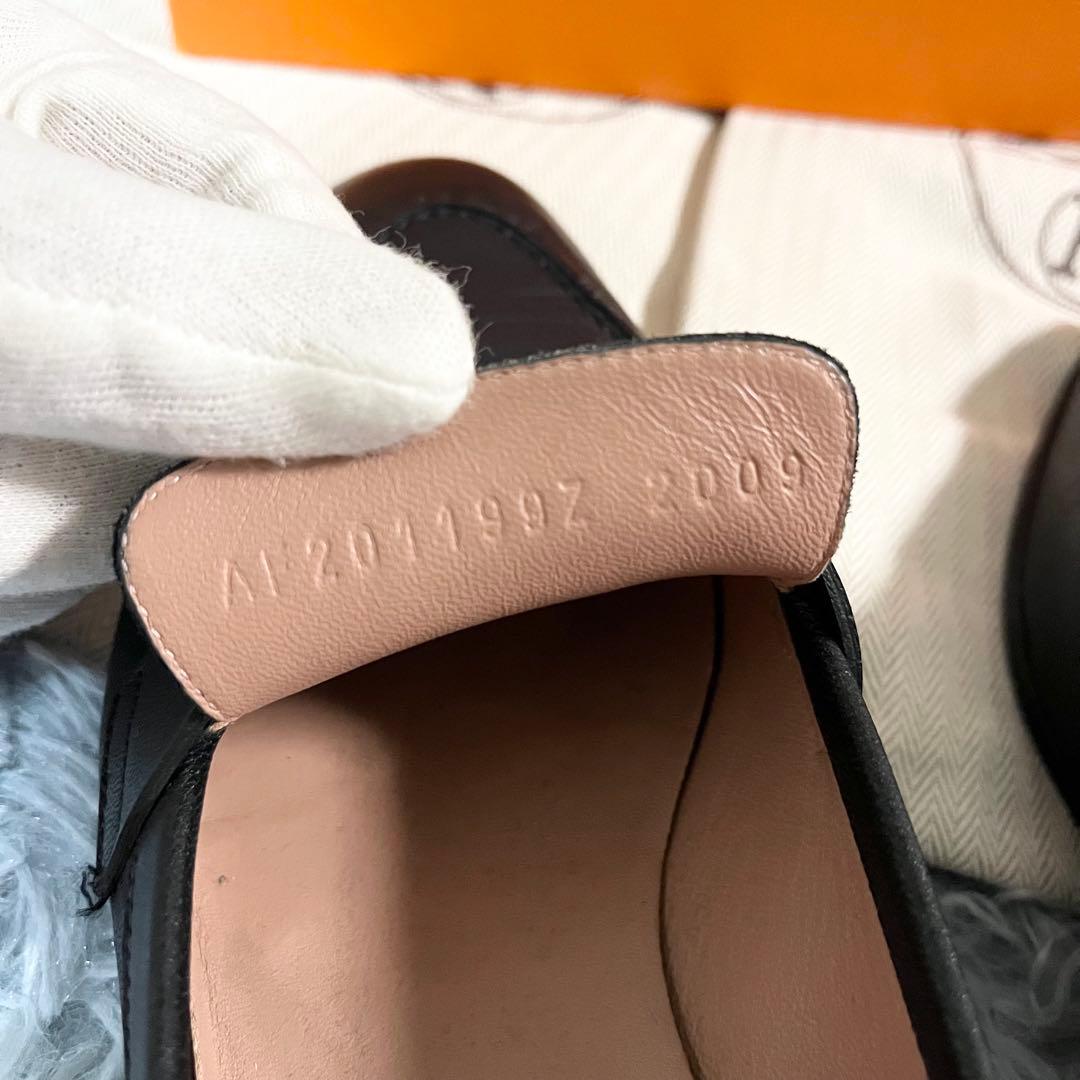 HERMES エルメス モカシン ローファー パリ ブラック 35 美品