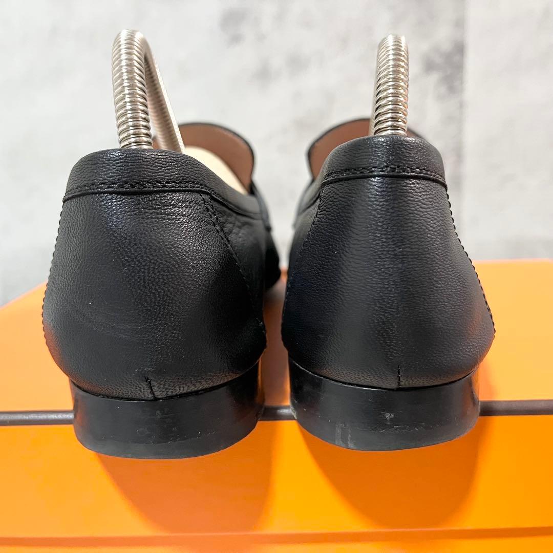 HERMES エルメス モカシン ローファー パリ ブラック 35 美品