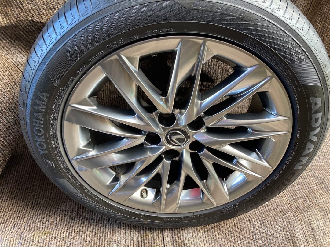 レクサスLS500h 純正245/50RF19夏タイヤアルミ4本セット