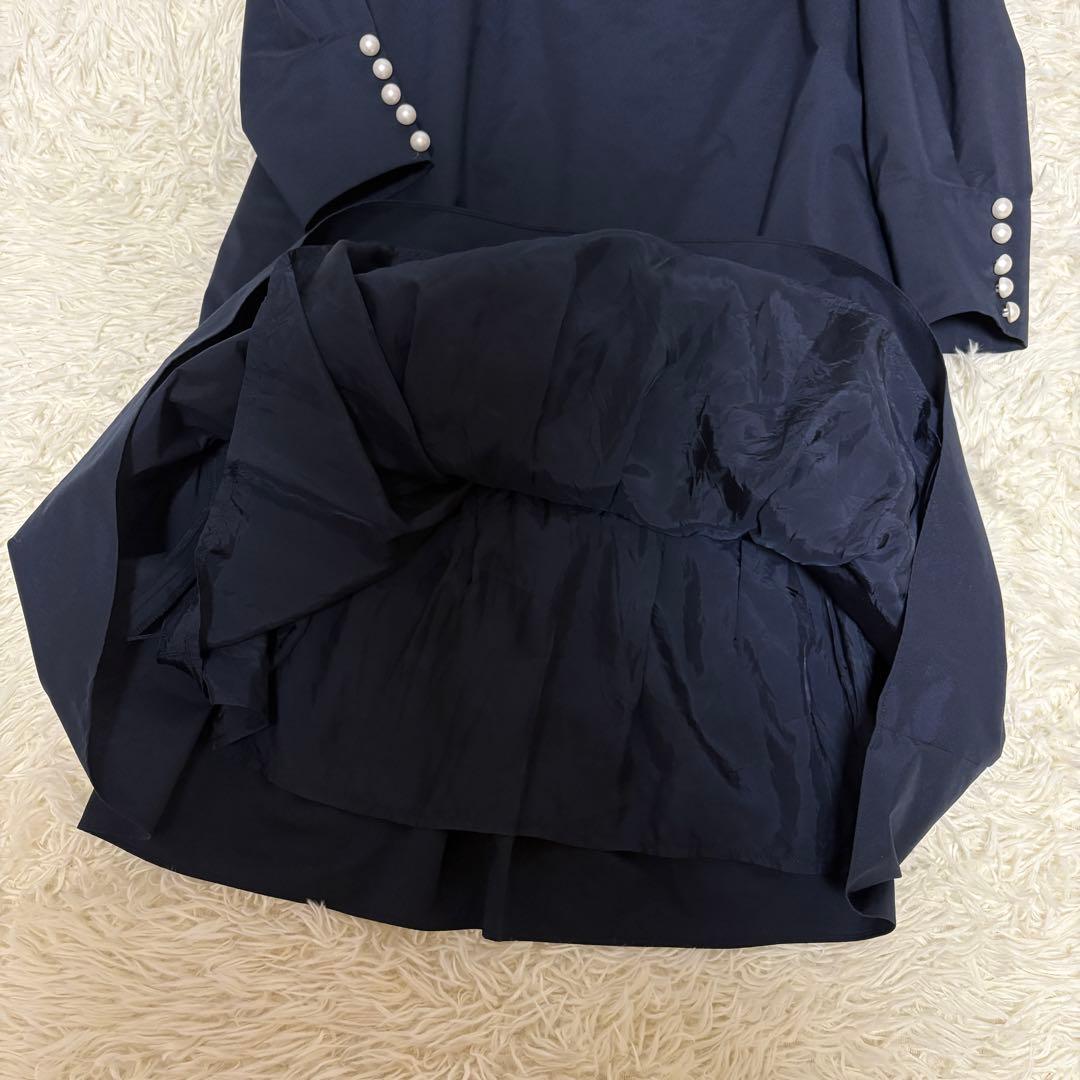 【美品】バックリボン　エムズグレイシー　ワンピース　パール　ティアード　22年