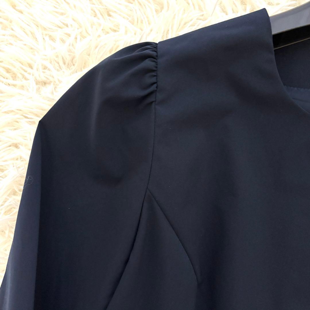 【美品】バックリボン　エムズグレイシー　ワンピース　パール　ティアード　22年