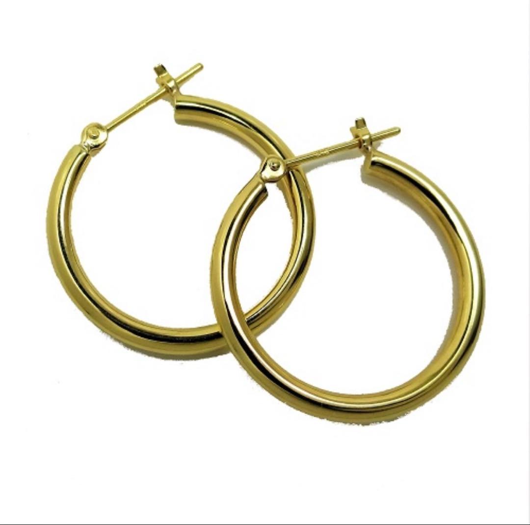 18kフープピアス