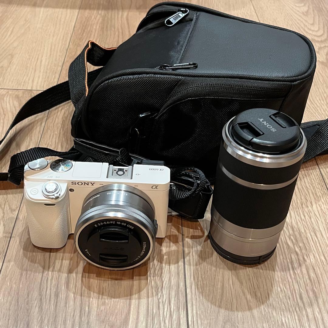 SONY α6000 ミラーレスカメラ ホワイト