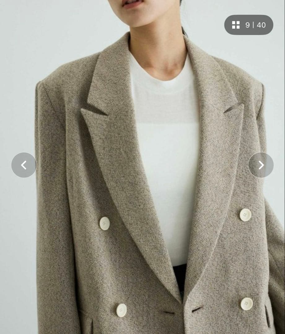 美品！アダムエロペ　テーラードジャケット