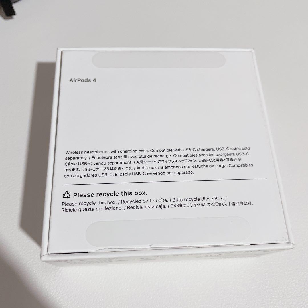 Apple純正 AirPods4（ノイズキャンセリングなし）