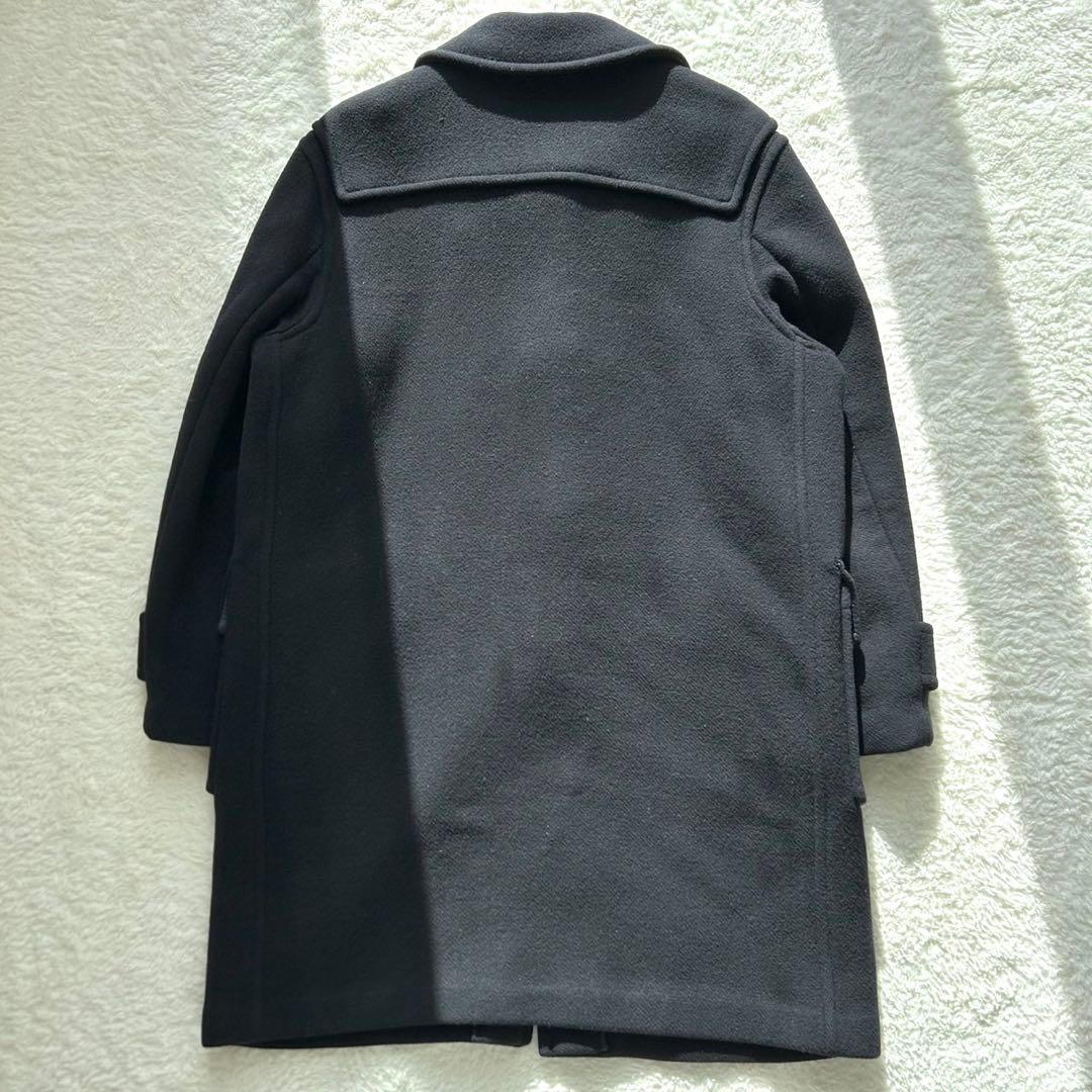 【美品】バーバリー ノバチェック ダッフルコート ロング 英国製 ネイビー