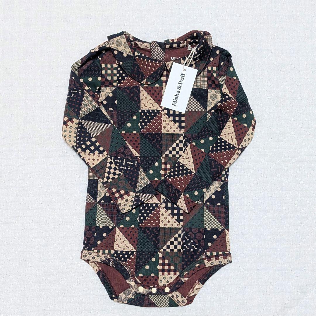 週末のみお値下げ可 Misha & Puff パッチワークロンパース